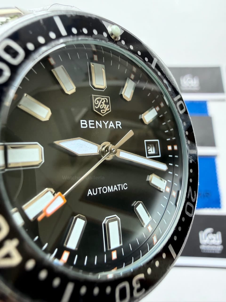 Benyar BY5211 Turtle Automatic Black Dial Luxury Men’s Watch in Pakistan – Stainless Steel Automatic Watch