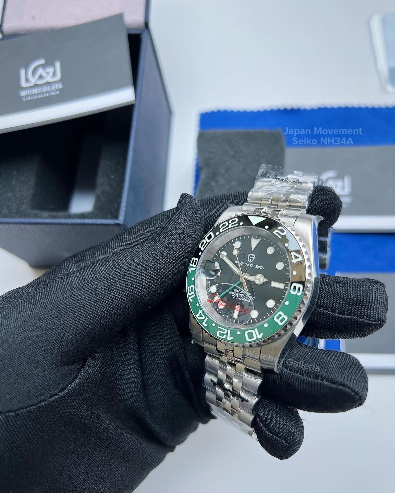 Pagani Design GMT Master I Automatic Seiko NH34A (Sprite) PD1662A