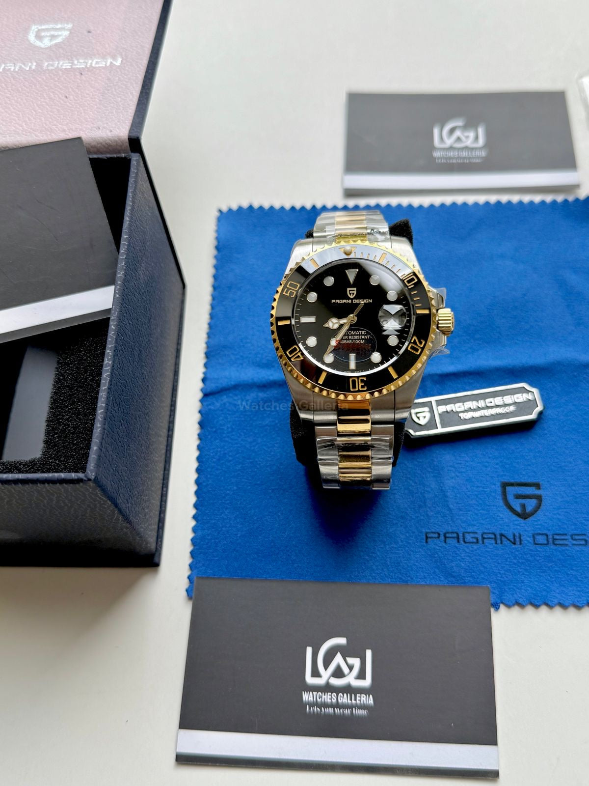 Pagani Design Submariner Automatic PD1639 (Gold Black) Pagani Design in Pakistan