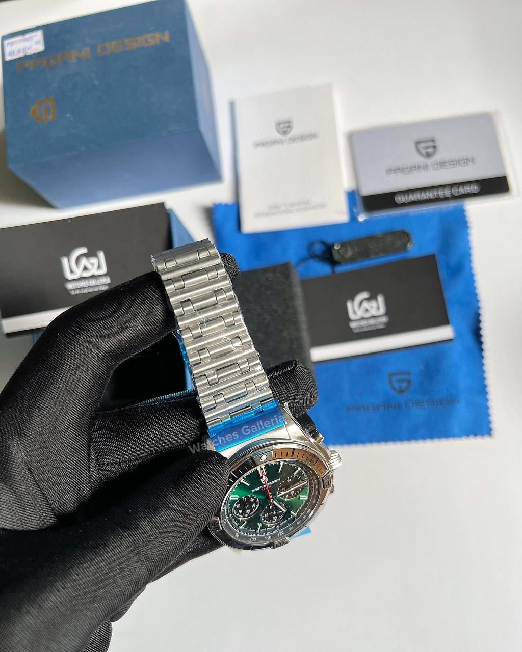Pagani Design Chronomat W/ Rouleaux Bracelet (Green) (Discontinued) PD1705