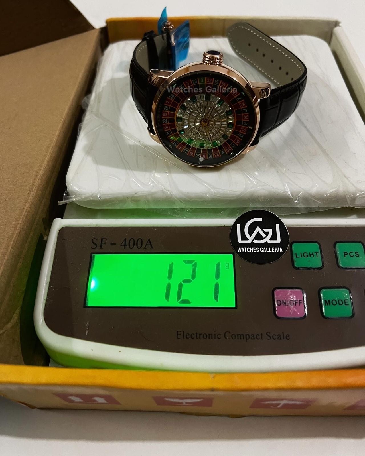 Pindu Design Casino Roulette Watch (Baguette Cut Diamonds Dial) P6617 Watches Galleria