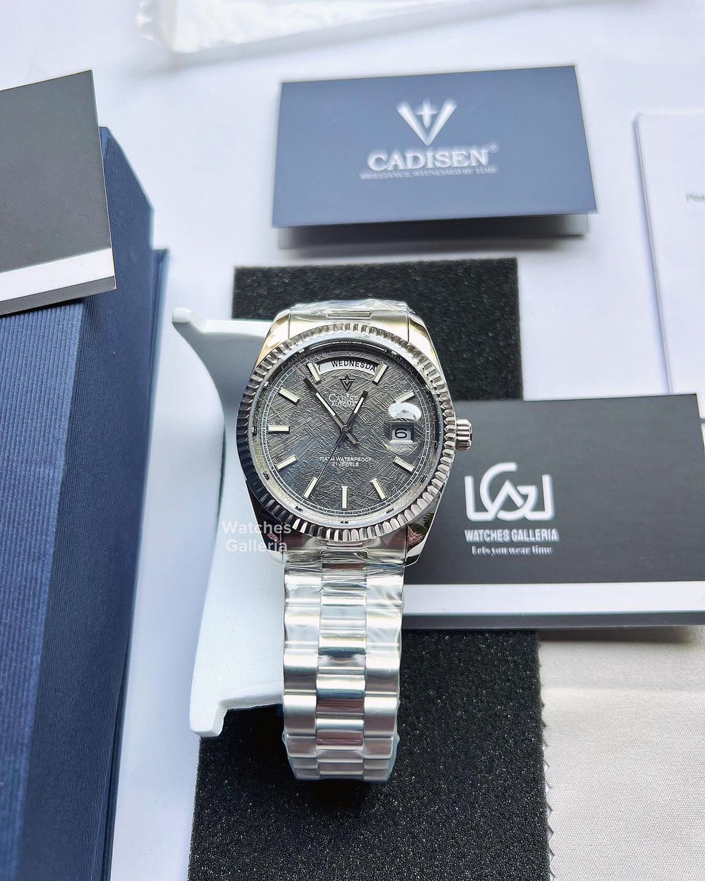 Cadisen Date Day Automatic (Grey Meteorite) C8214