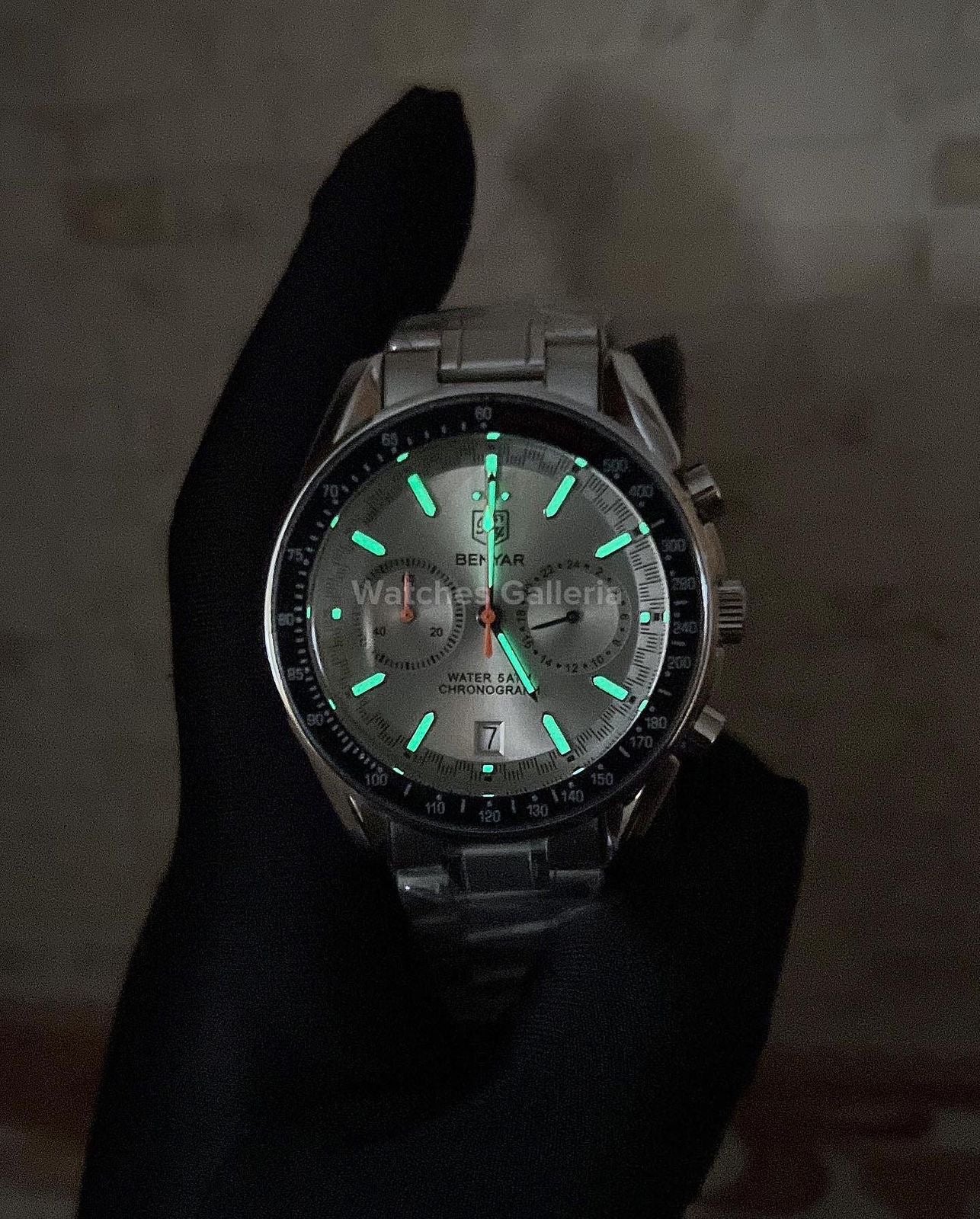 Benyar Black Bay Chronograph Quartz (Silver) BY5194