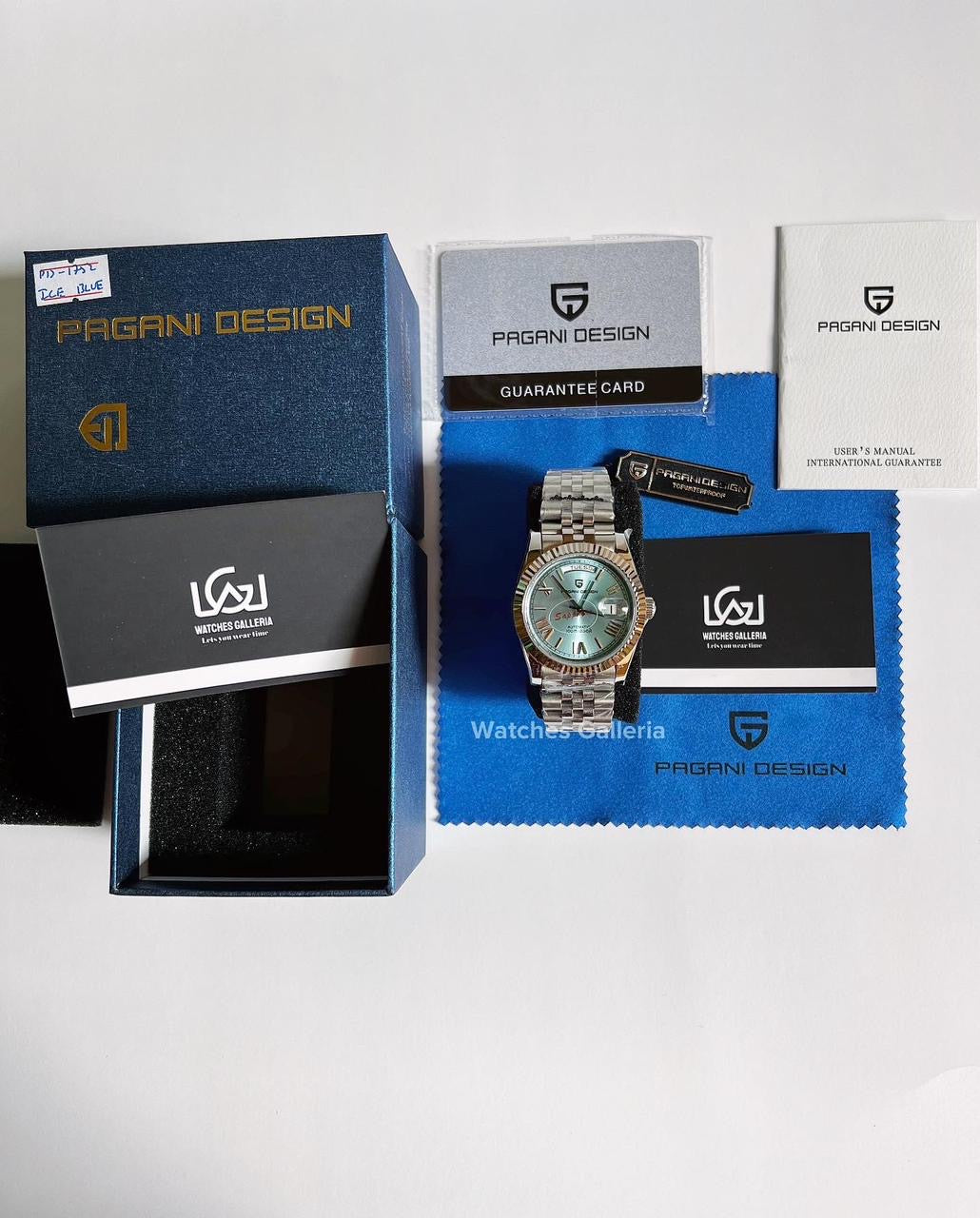 Pagani Design Date Day 36mm Automatic (Ice Blue)  PD1752 "Limited Edition"