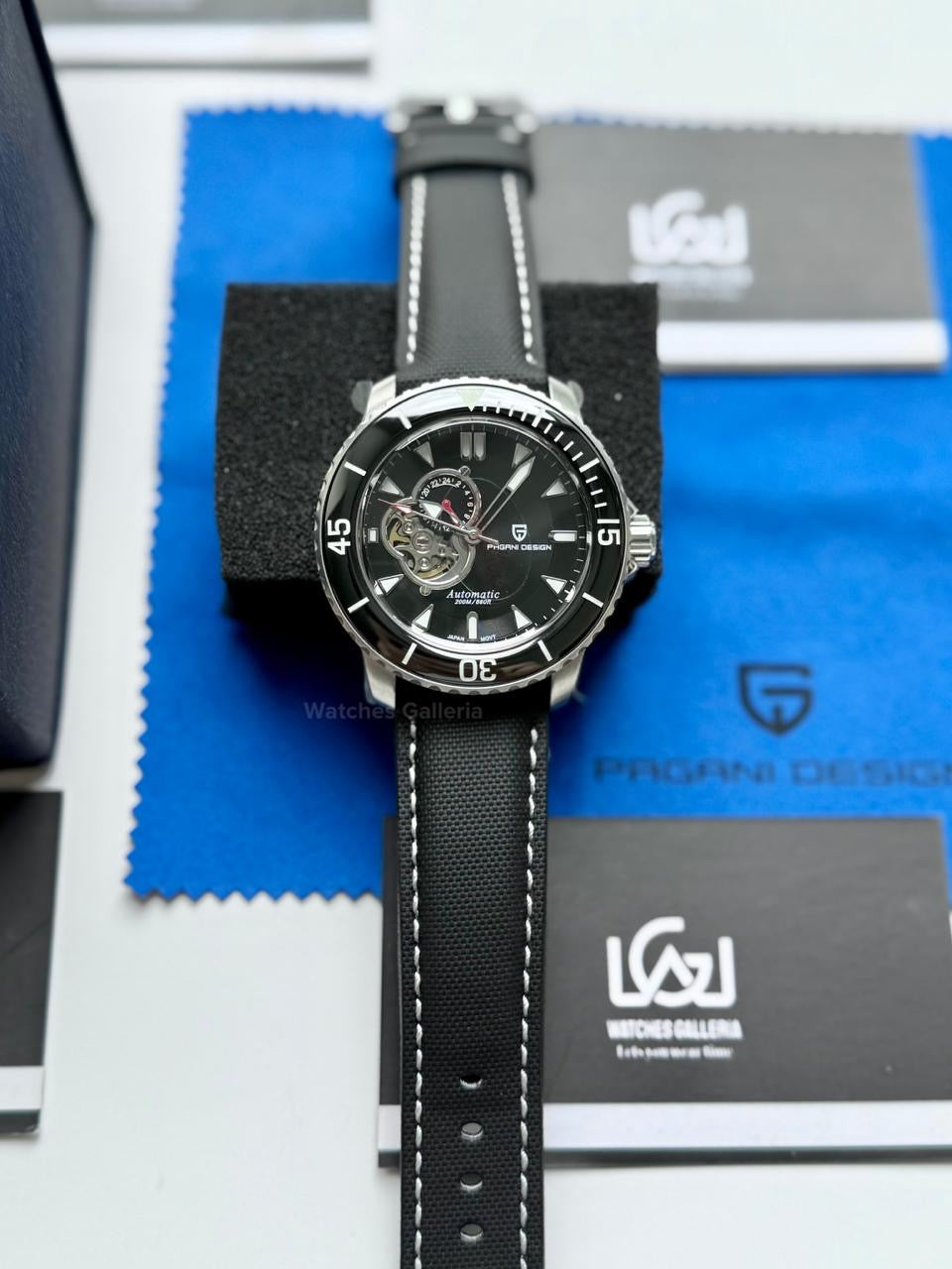 Pagani Design PD1674 Fifty Fathoms Open Heart Automatic Watch in Pakistan – 44mm Diver 200M, Sapphire Crystal, Seiko NH39 Movement, Luxury Men’s Mechanical Watch