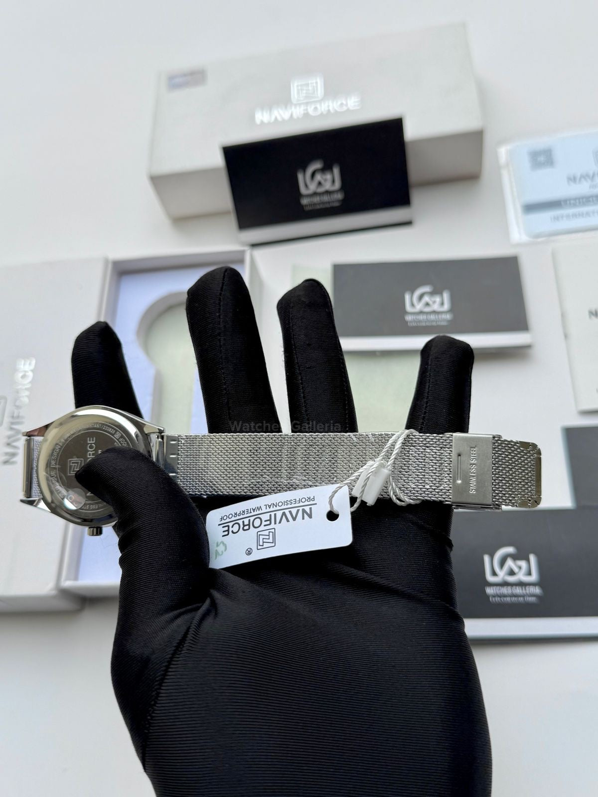 Naviforce NF5028 Blue Classic Stones Quartz Watch (Unisex) Naviforce Watch Pakistan