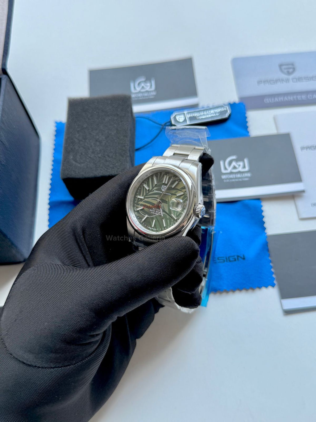 Pagani Design Oyster Perpetual Automatic PD1715 Palm Dial (Green) Pagani Design in Pakistan