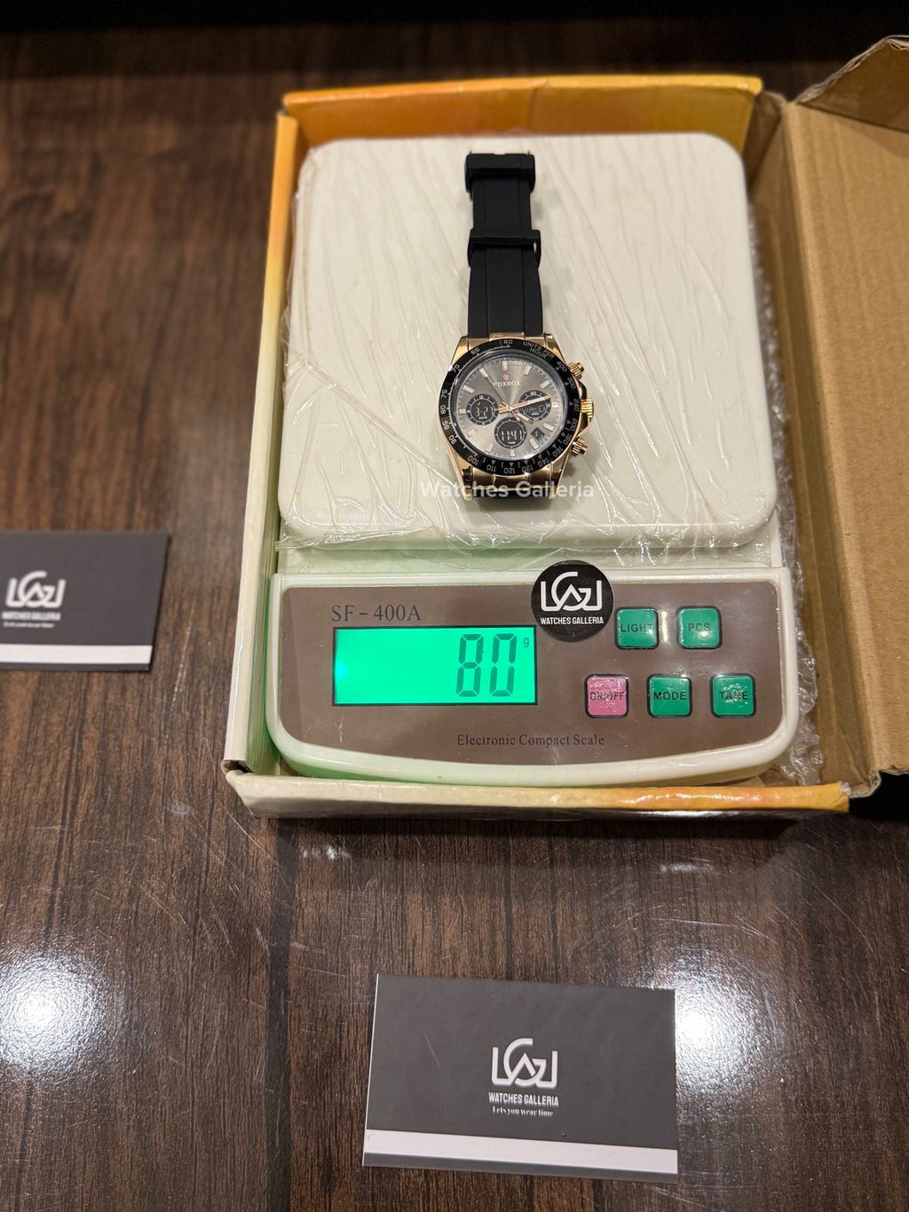 Foxbox Daytona Digital (Black Rose Gold) FB0055 Watches Galleria