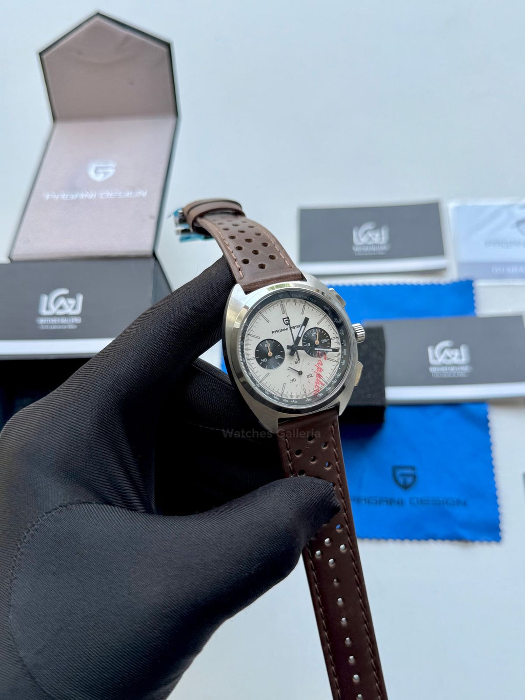 Pagani Design Vintage Chronograph Quartz PD1782 (White) Pagani Design in Pakistan