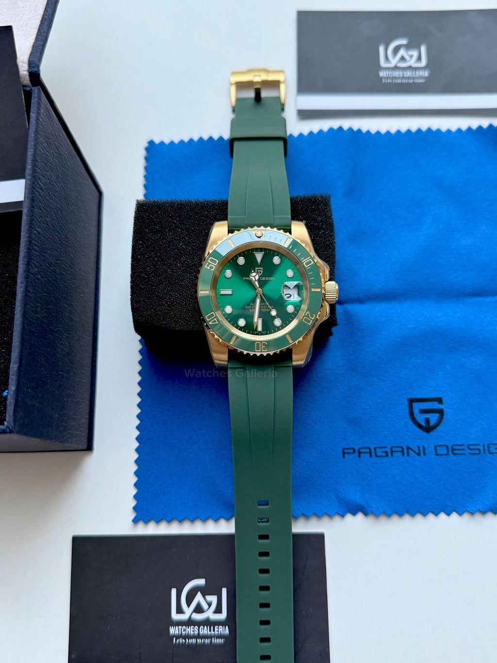 Pagani Design Hulk PD1661 Gold (Silicon Straps Edition Exclusive) Pagani Design in Pakistan