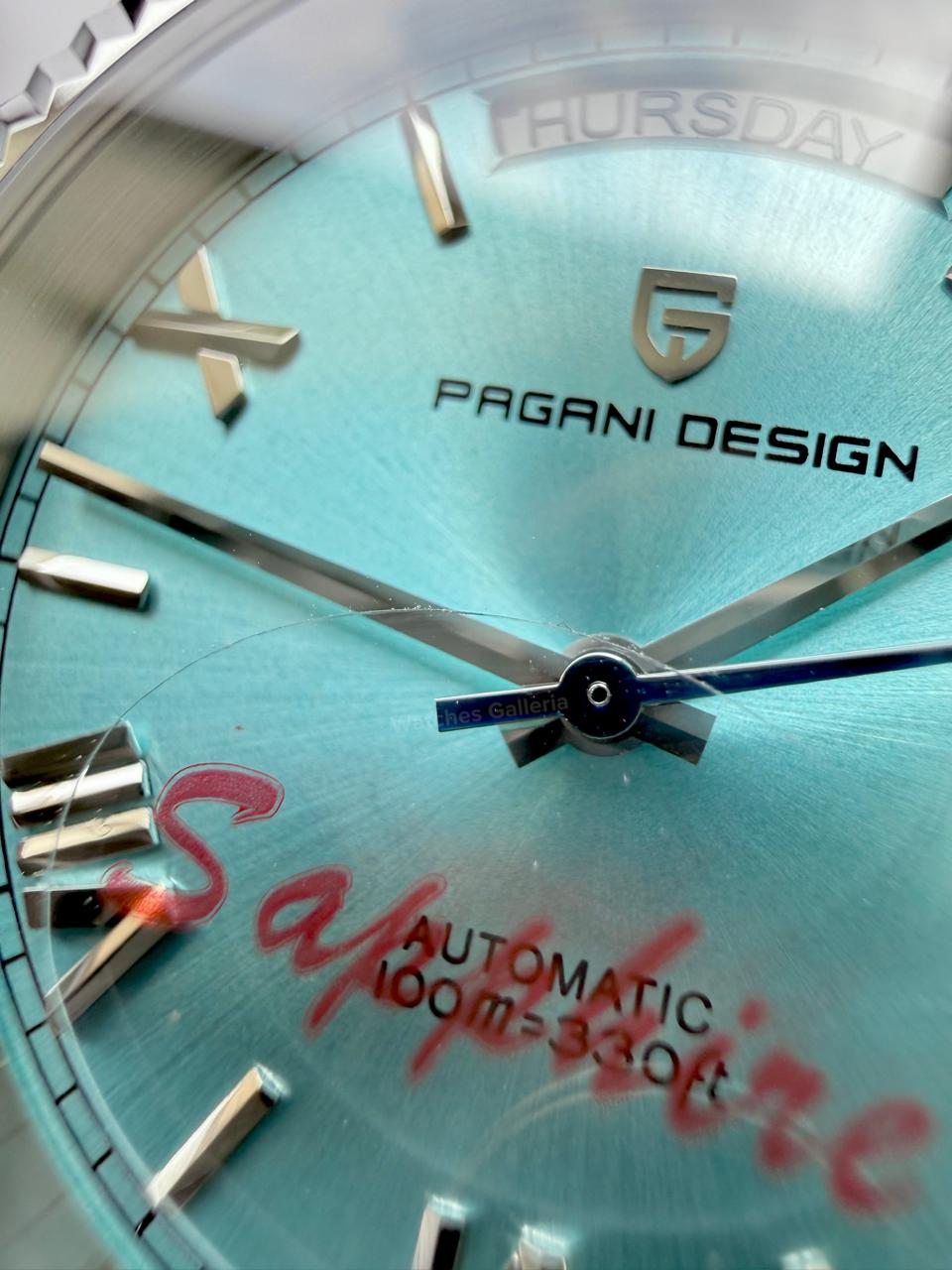 Pagani Design PD1783 Date Day Ice Blue Jubilee Edition Automatic Watch | Seiko NH36A | Sapphire Crystal | 100M Waterproof | Pakistan