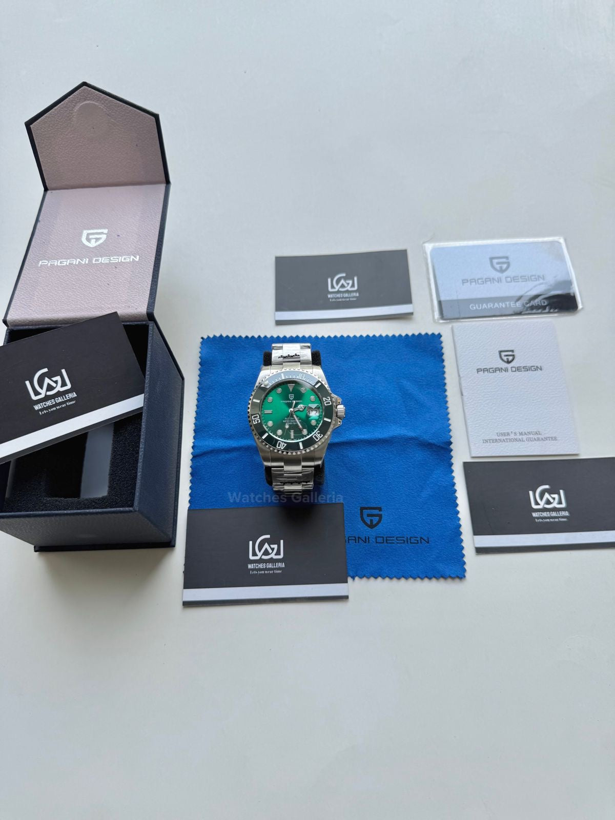Pagani Design Watch PD1639 Submariner Automatic (Hulk) Pagani Design in Pakistan
