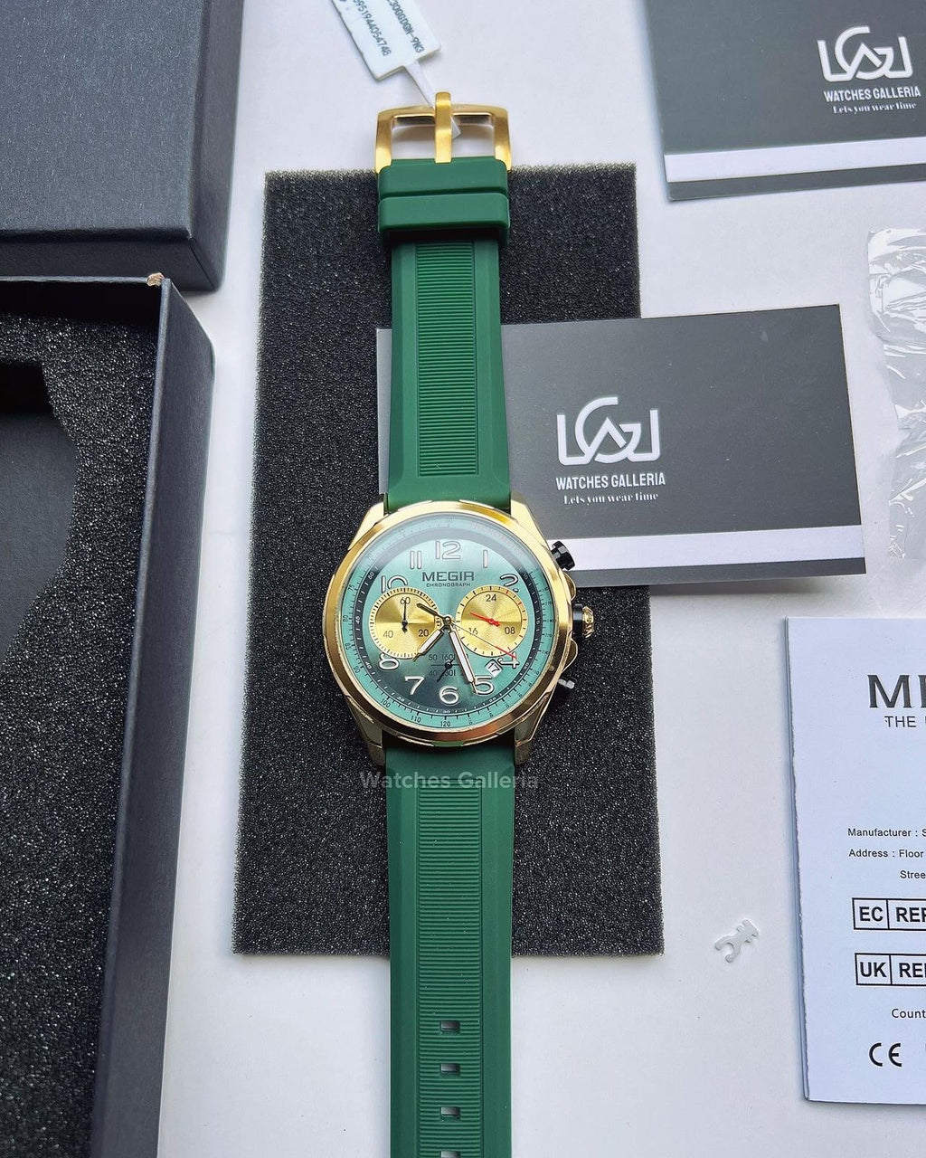 Megir Panda Chronograph Quartz (Green) MN2230
