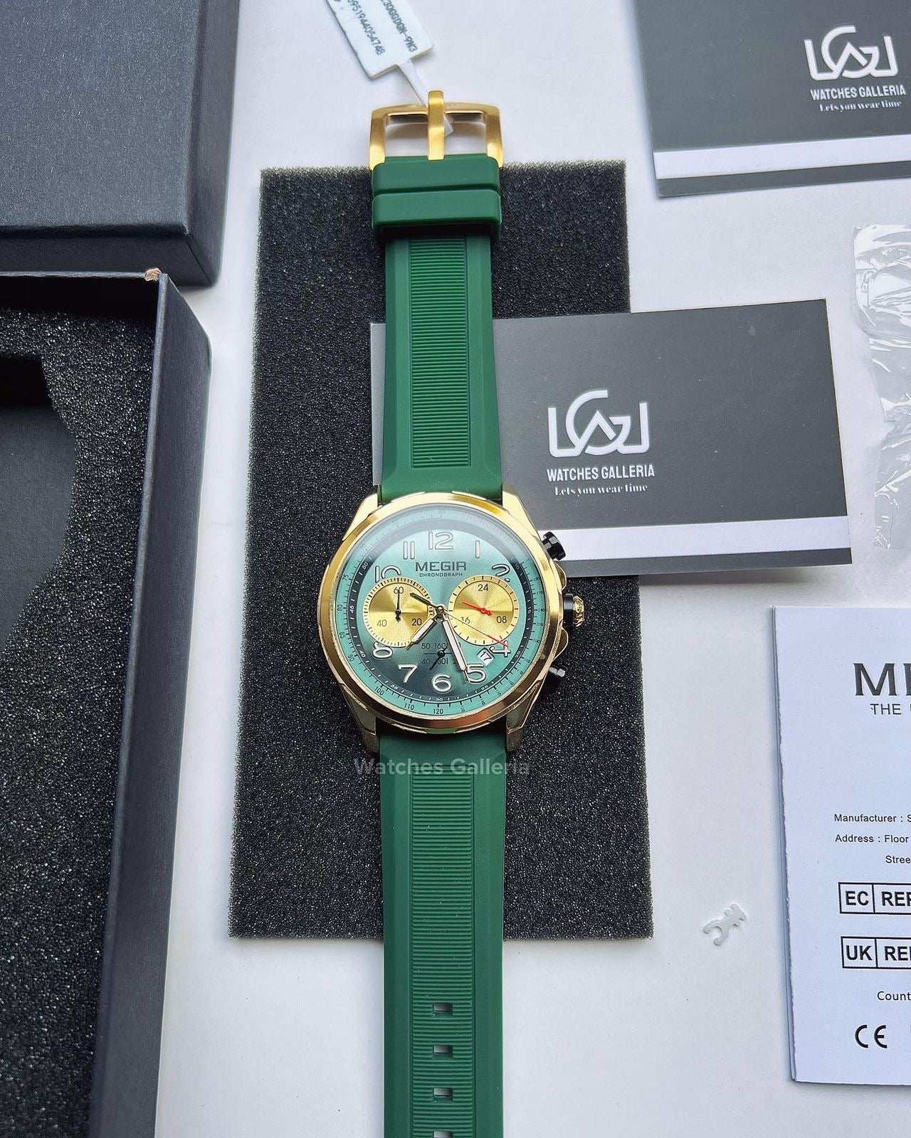 Megir Panda Chronograph Quartz (Green) MN2230