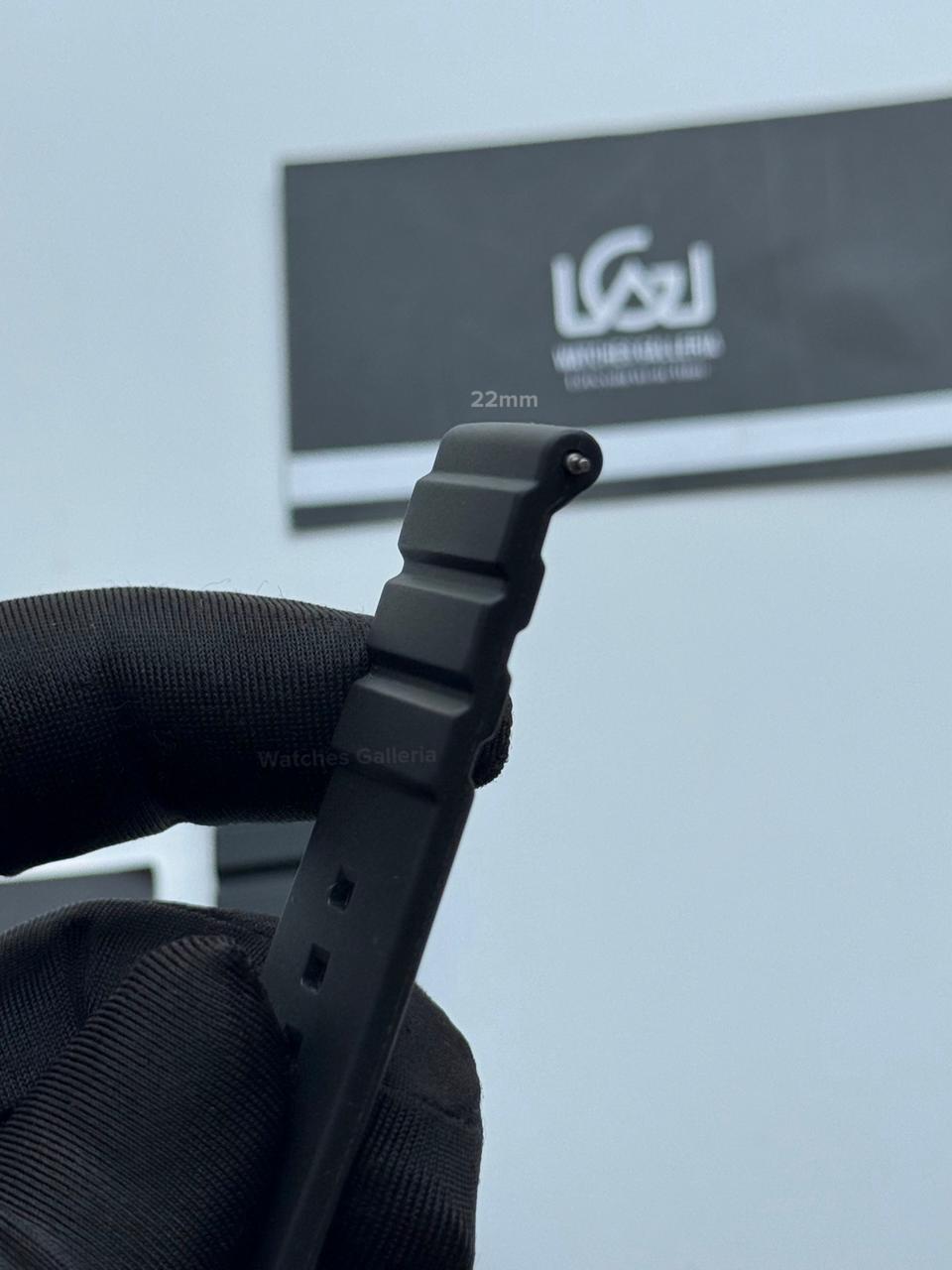 Premium Silicone Rubber Strap 22mm – Quick Release Pin Buckle | Black Buckle | Universal Fit for 22mm Watches