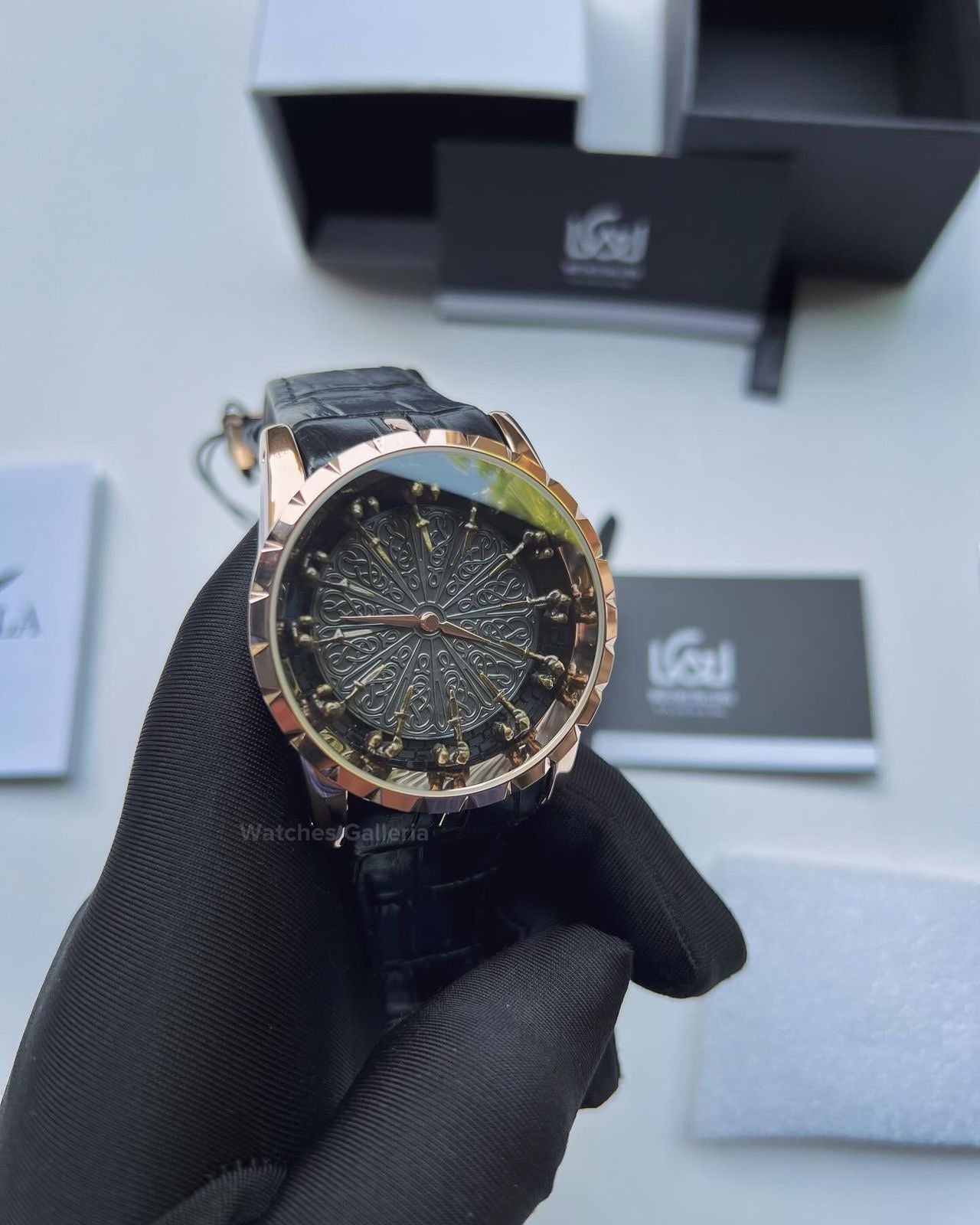 Onola Round Table Watch Quartz (Rose Gold) ONL12RT Watches Galleria