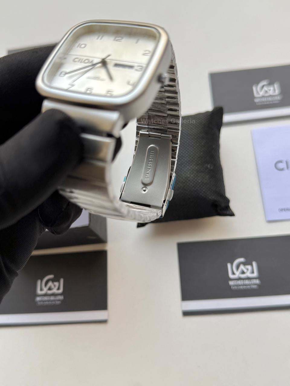 Ciloa Watch 141 TV Style Watch (Silver) | TV Style Watch | Ciloa Watch Pakistan