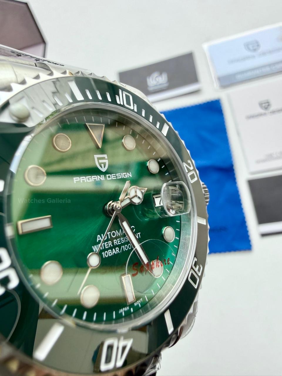 Pagani Design Watch PD1639 Submariner Automatic (Hulk) Pagani Design in Pakistan
