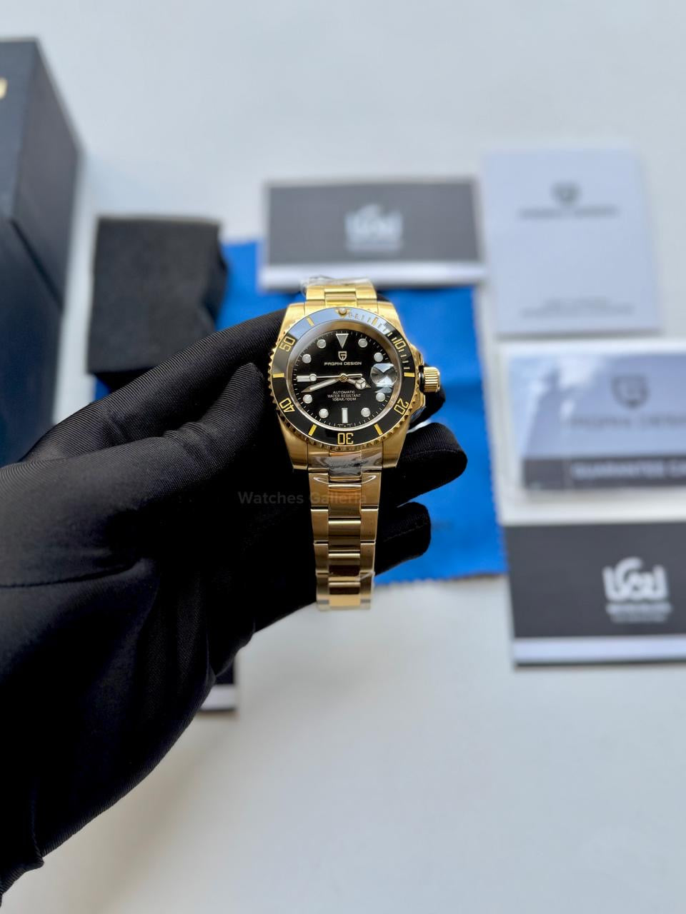 Pagani Design PD1661 Submariner (Gold Black) Pagani Design in Pakistan