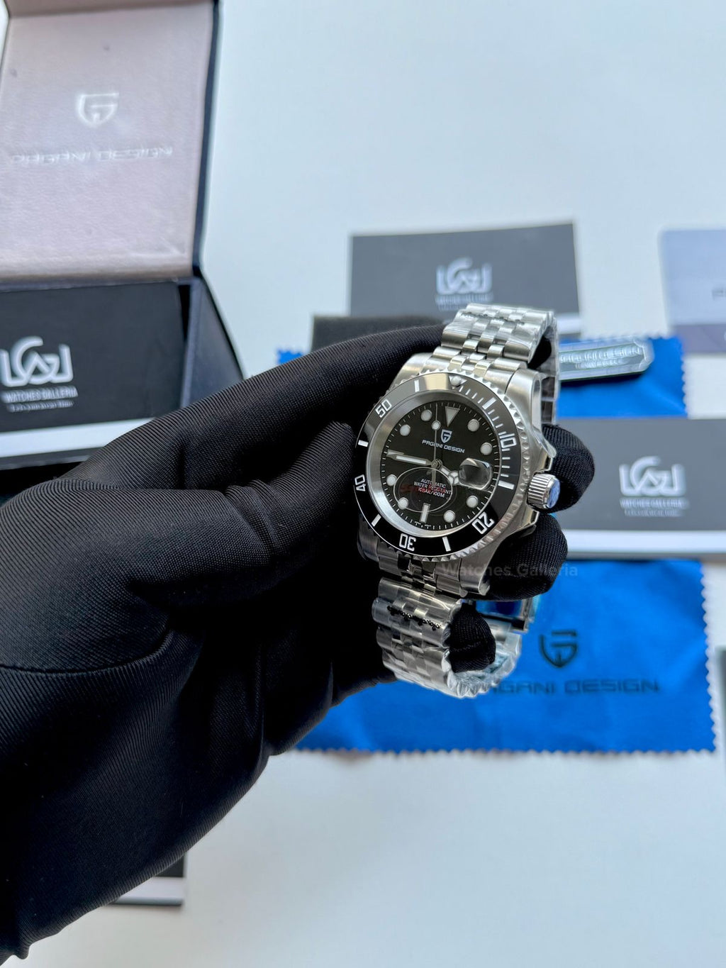 Pagani Design Submariner Date Automatic PD1661 (Black) Pagani Design in Pakistan