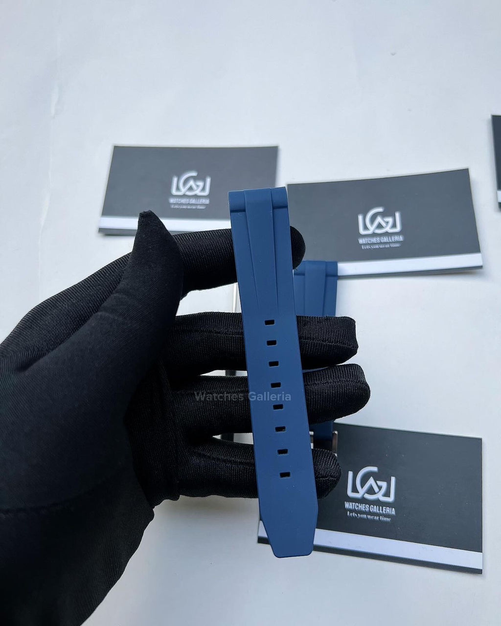 Silicon Straps (Navy Blue w/ Silver Buckle)