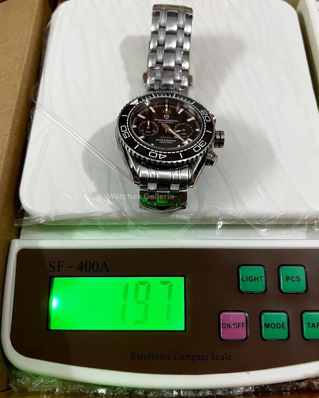 Pagani Design SeaMaster Planet Ocean Chronograph Quartz (Black) PD1711