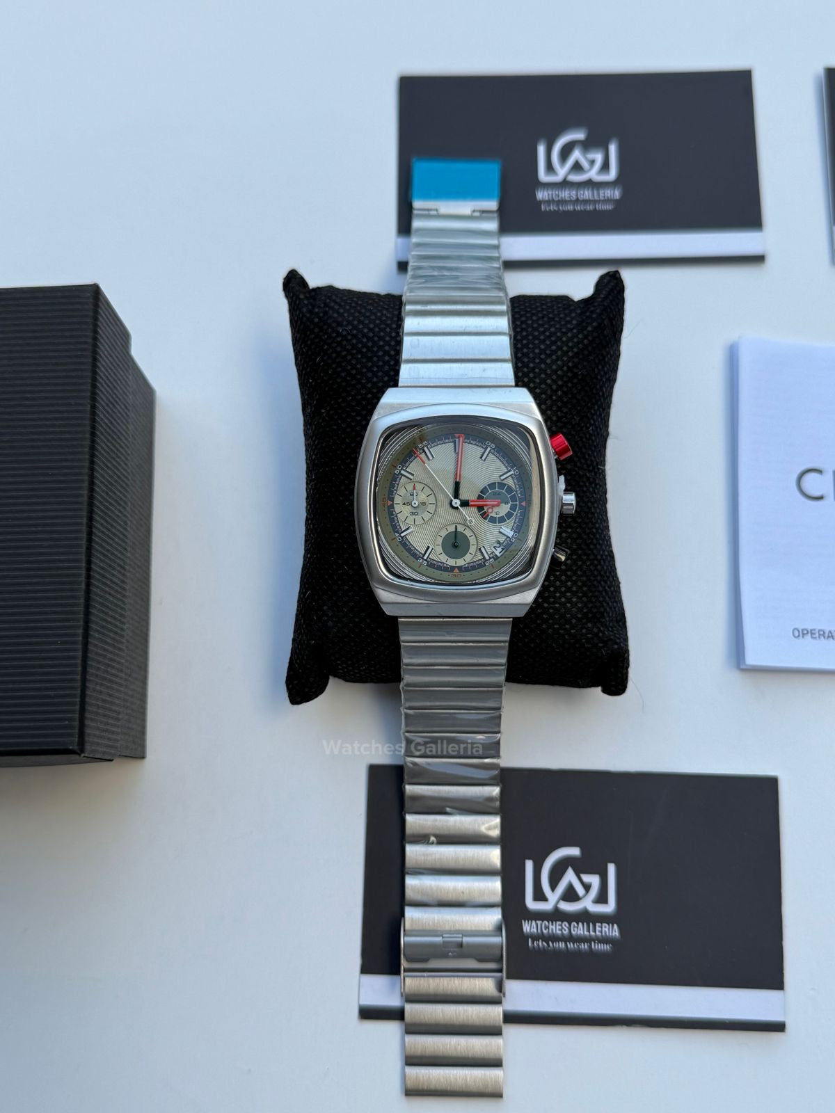 Ciloa Chronograph Steel (Green) ciloa611 Watches Galleria
