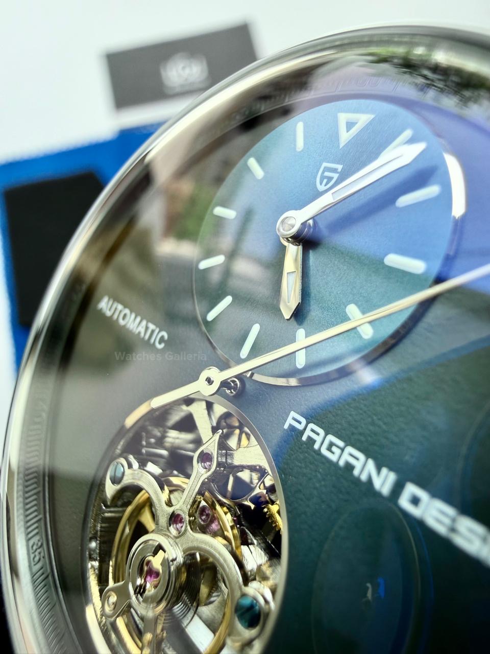 Pagani Design PD1796 Tourbillon Blue in Pakistan – Luxury Automatic Mechanical Men’s Watch with Sapphire Crystal & Exhibition Back