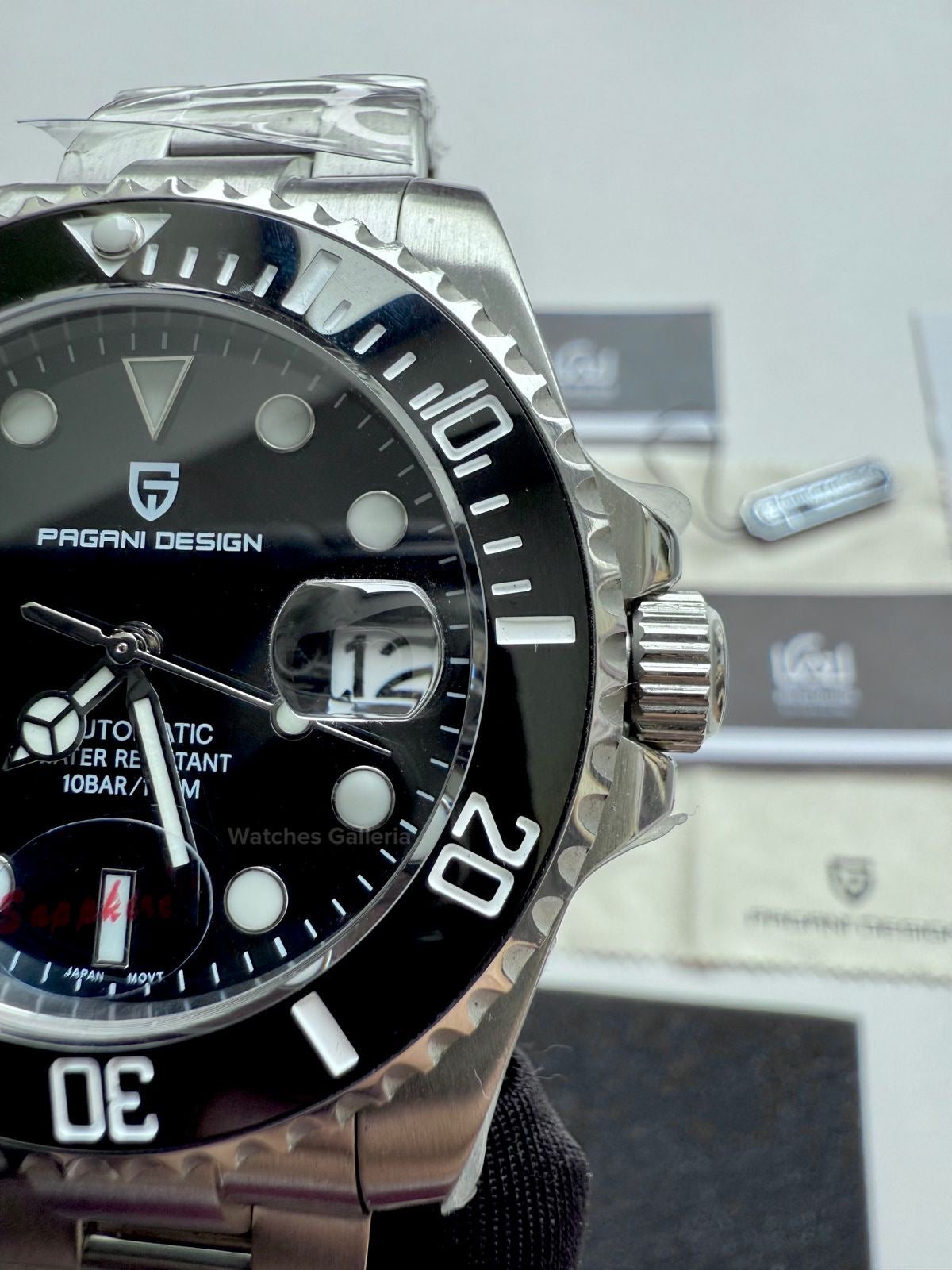 Pagani Design Submariner 43mm Automatic (Black Dial) PD1639 Watches Galleria