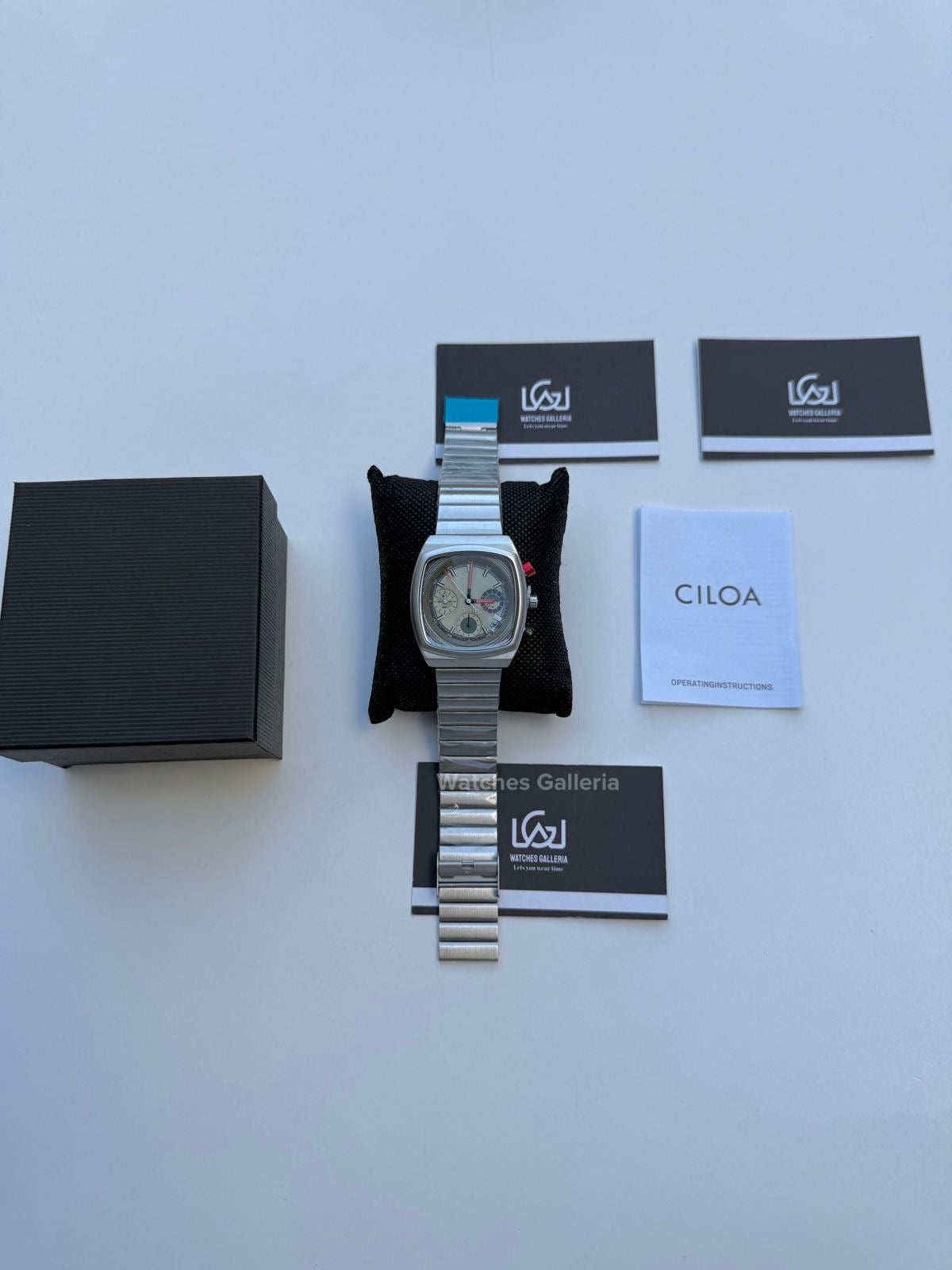 Ciloa Chronograph Steel (Green) ciloa611 Watches Galleria