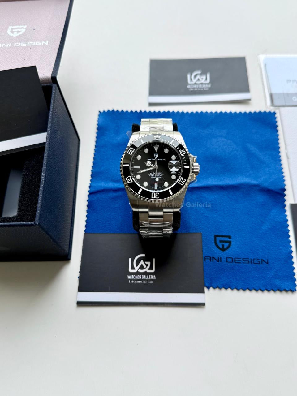 Pagani Design Watch PD1639 Submariner Automatic (Black) Pagani Design in Pakistan