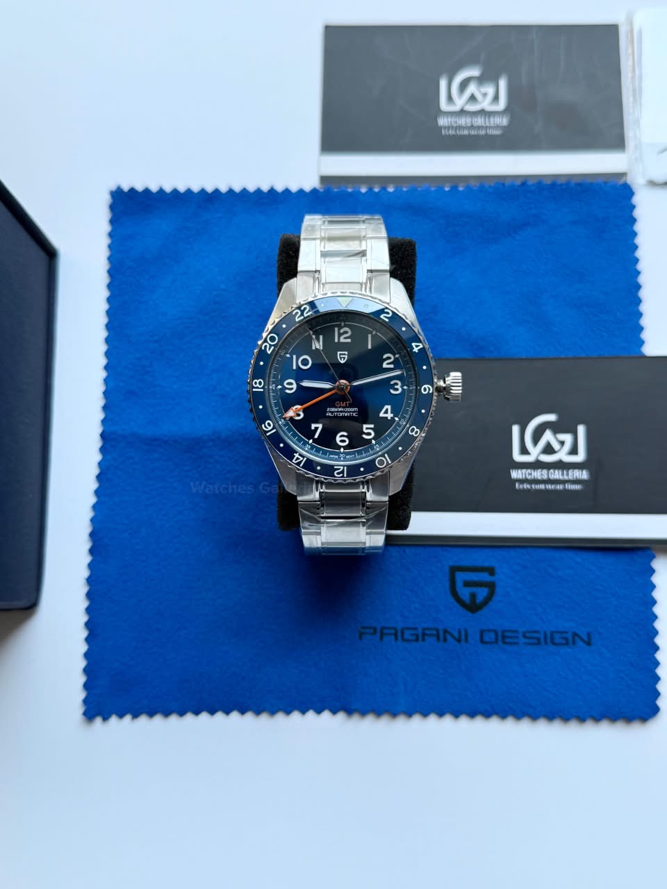 Pagani Design PD1784 GMT Automatic Watch – Seiko NH34 Dual Time Zone | 200M Waterproof Sapphire Crystal | Ceramic Bezel Luxury Sports Watch | Pagani Design Pakistan