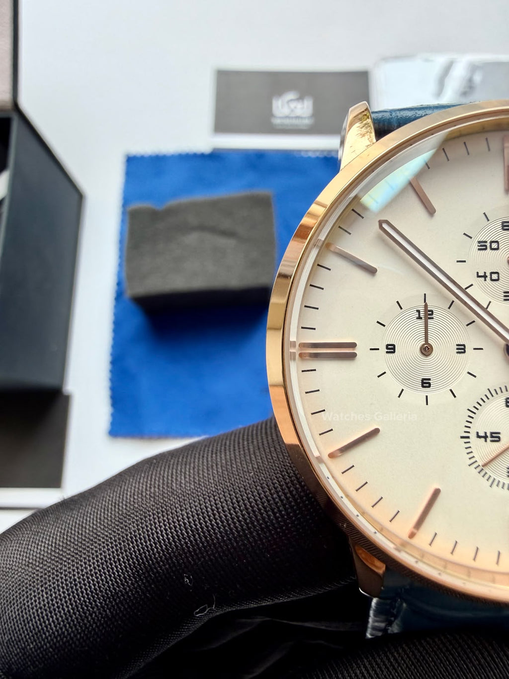 Pagani Design PD2720K |  Blue Rose Gold White | Flight Chronograph Limited Edition Blue Rose Gold White Quartz Watch