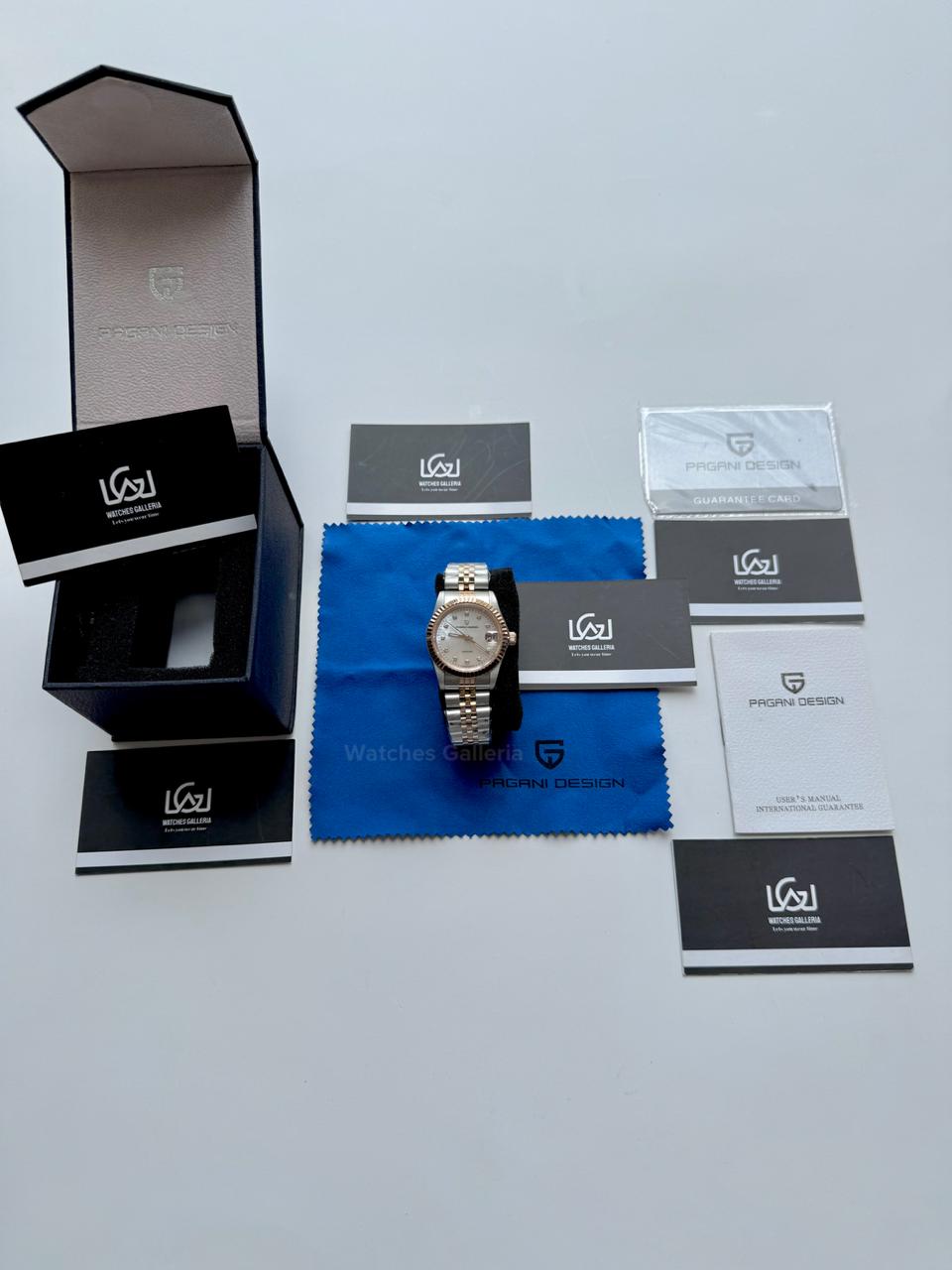 Pagani Design PD1794L Ladies Jubilee Date Two Tone Dial Watch in Pakistan – 31mm Elegant Stainless Steel Quartz Luxury Watch