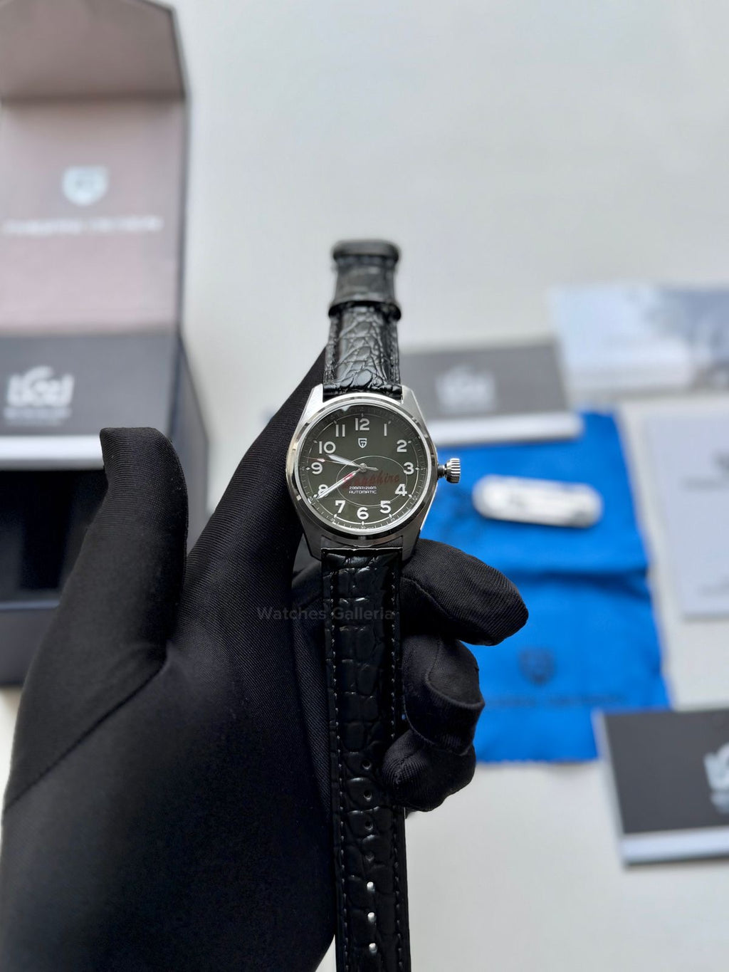 Pagani Design PD1717 Spirit Pilot Automatic (Green Leather Exclusive) Pagani Design in Pakistan