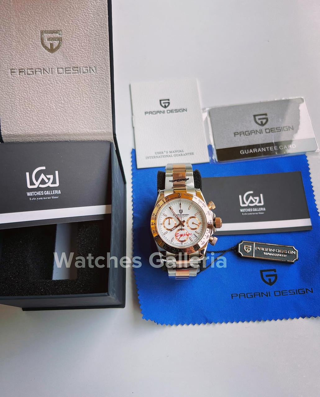 Pagani Design Daytona Quartz (Two Tone White) PD1644