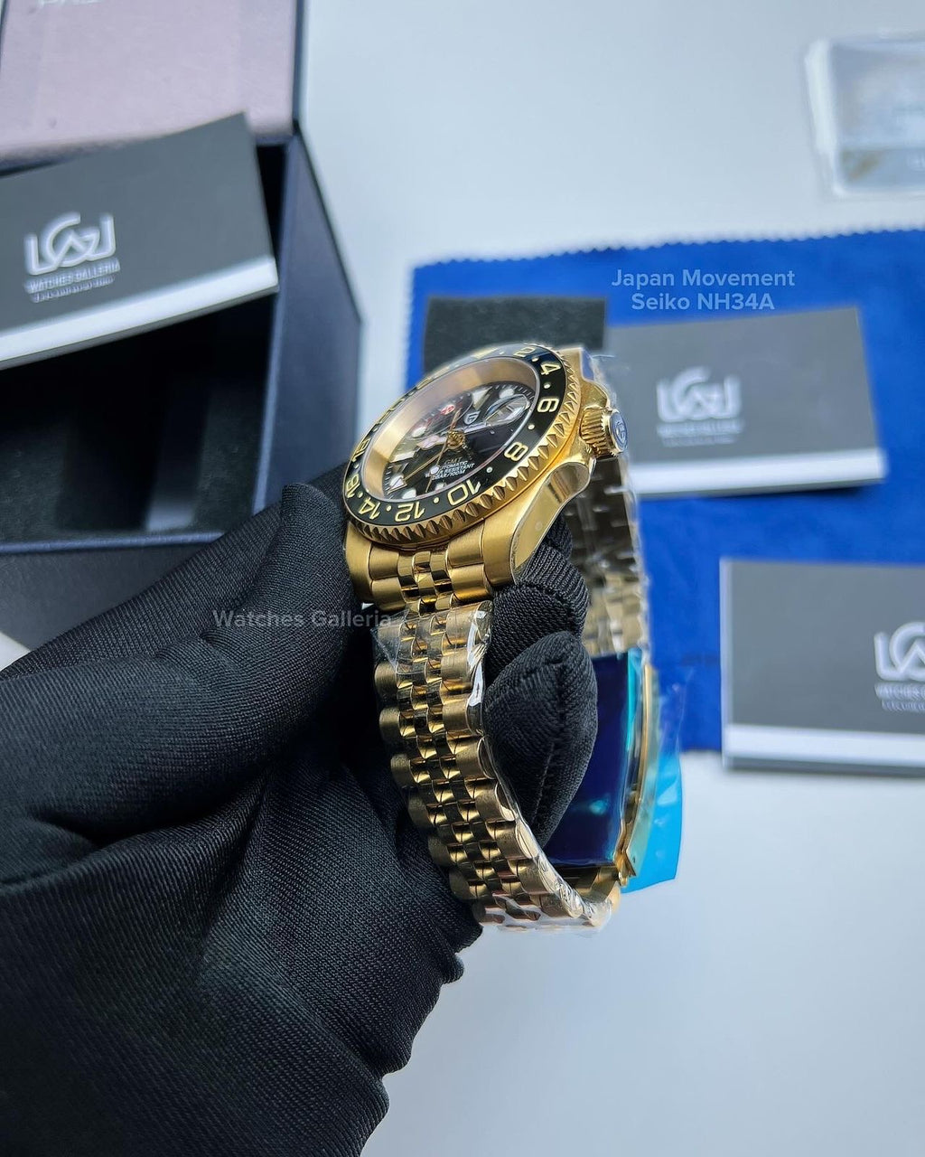 Pagani Design GMT Master II V5 Automatic Seiko NH34A (Full Gold) PD1662A “DISCONTINUED”