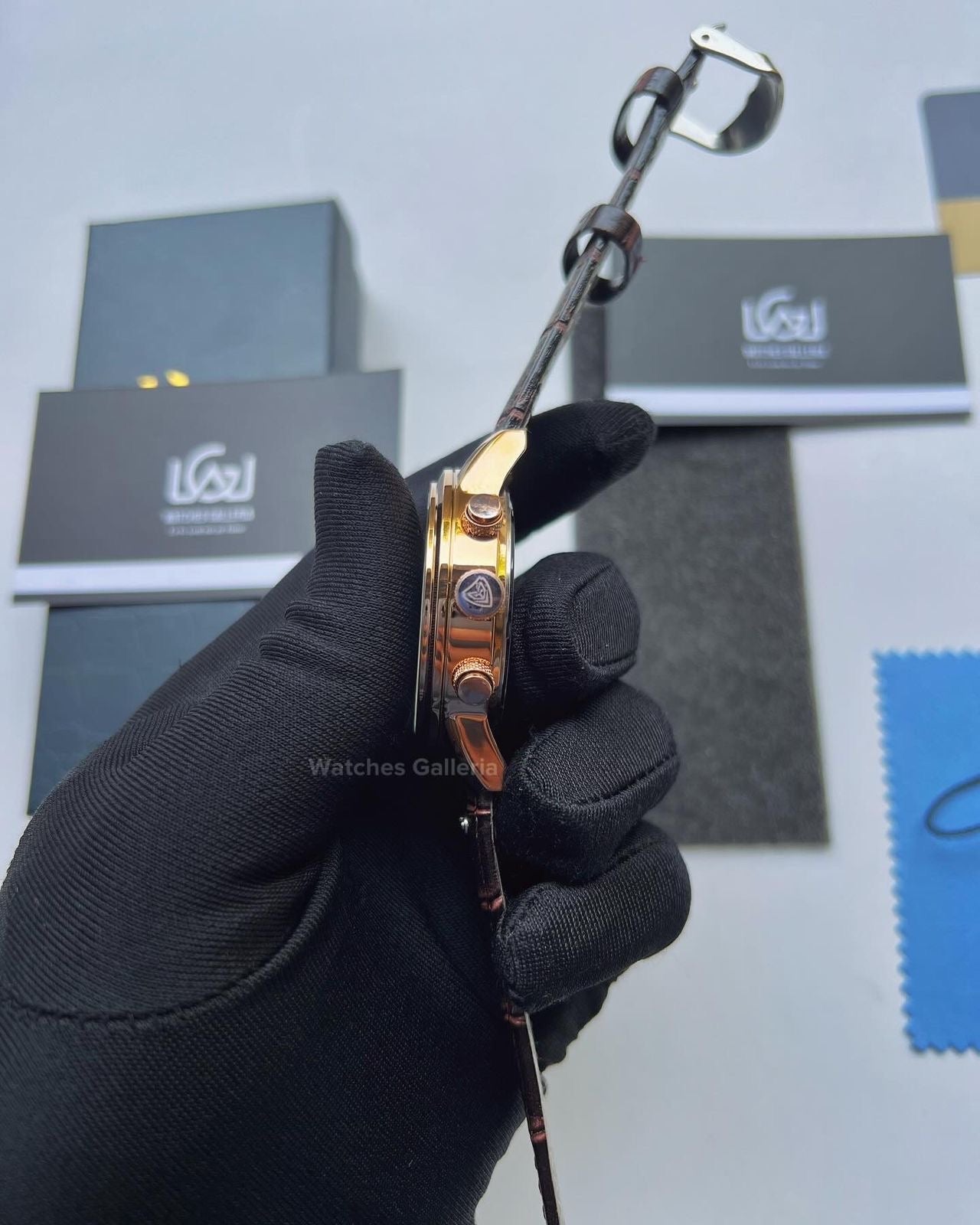 Lige Classic Moonphase (Rose Gold White) LG8953 Watches Galleria