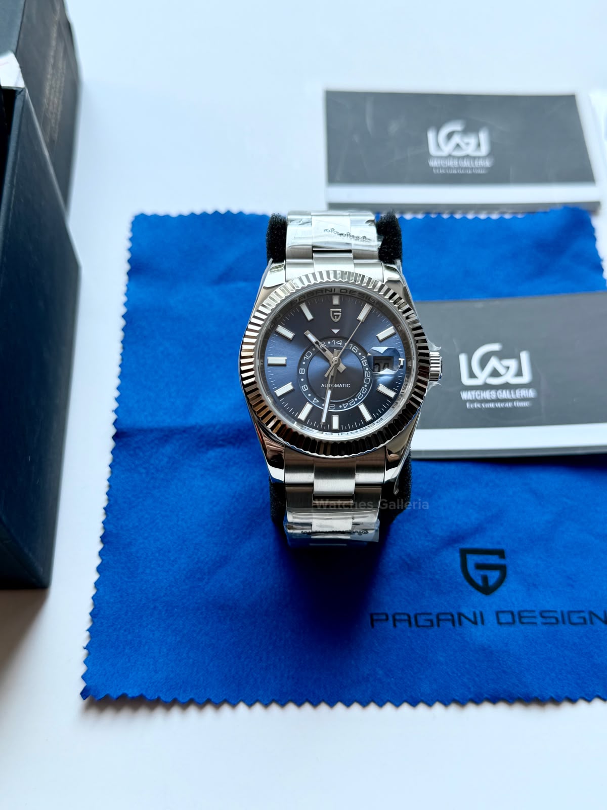 Pagani Design PD1888 Sky Dweller Oyster Blue Automatic GMT Watch for Men Sapphire Crystal Original Pagani Design Watch Pakistan