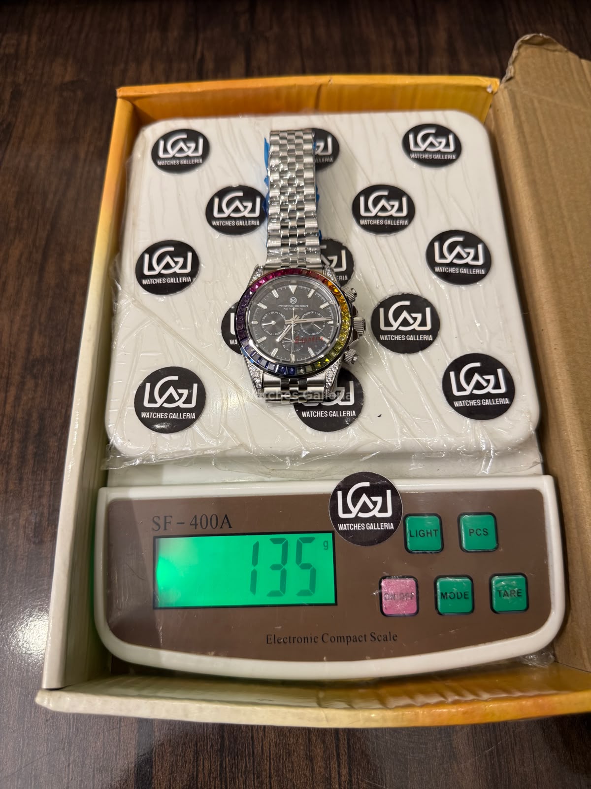 Pagani Design PG1666 Daytona Rainbow Limited Edition Black Automatic Chronograph Watch | 40mm Sapphire Crystal | HZ2196G Movement | 100M Water Resistant