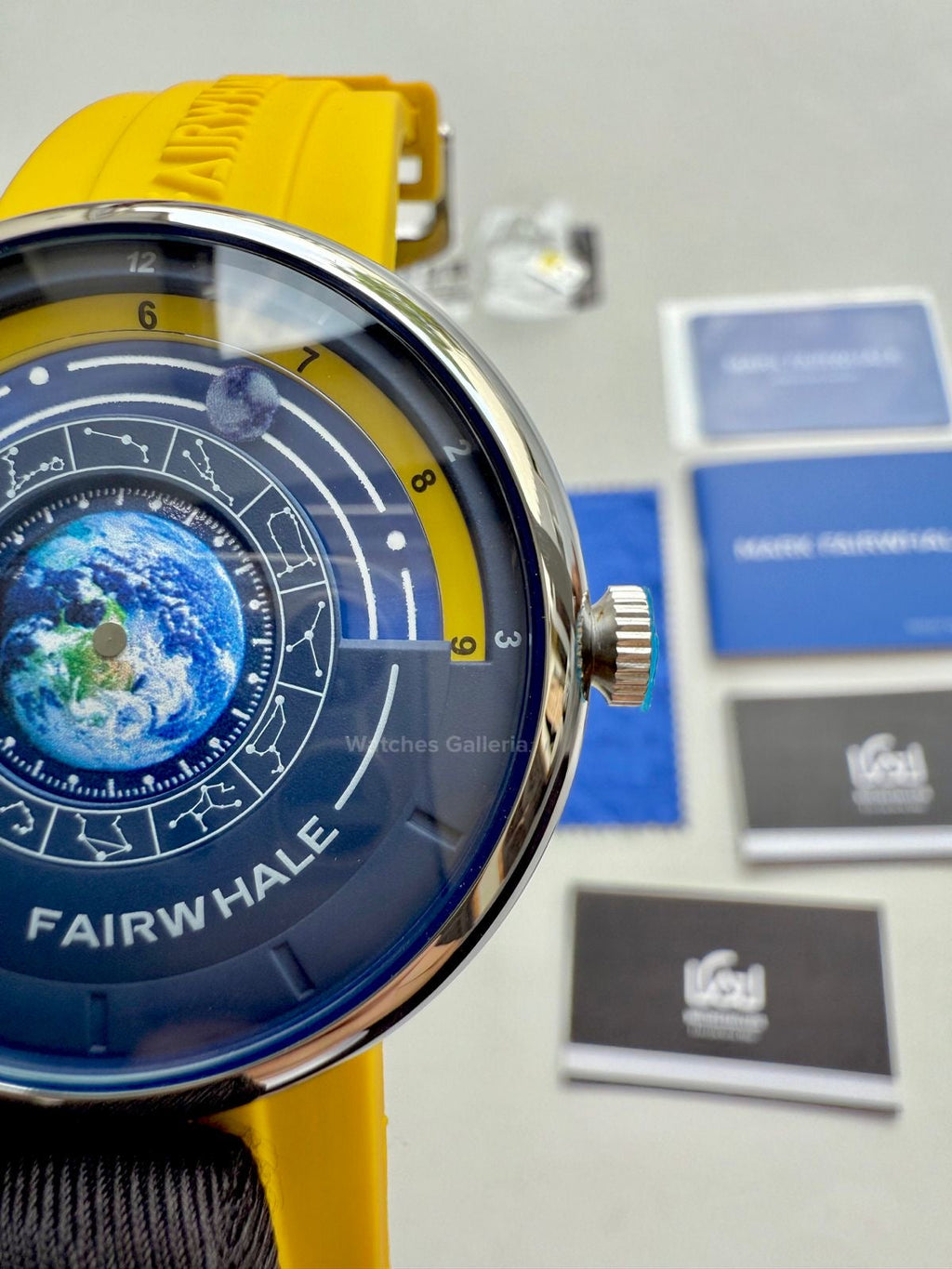 Mark Fairwhale Earth Planet Quartz (Yellow) MFW5700 Watches Galleria © Copyrights All Right Reserved