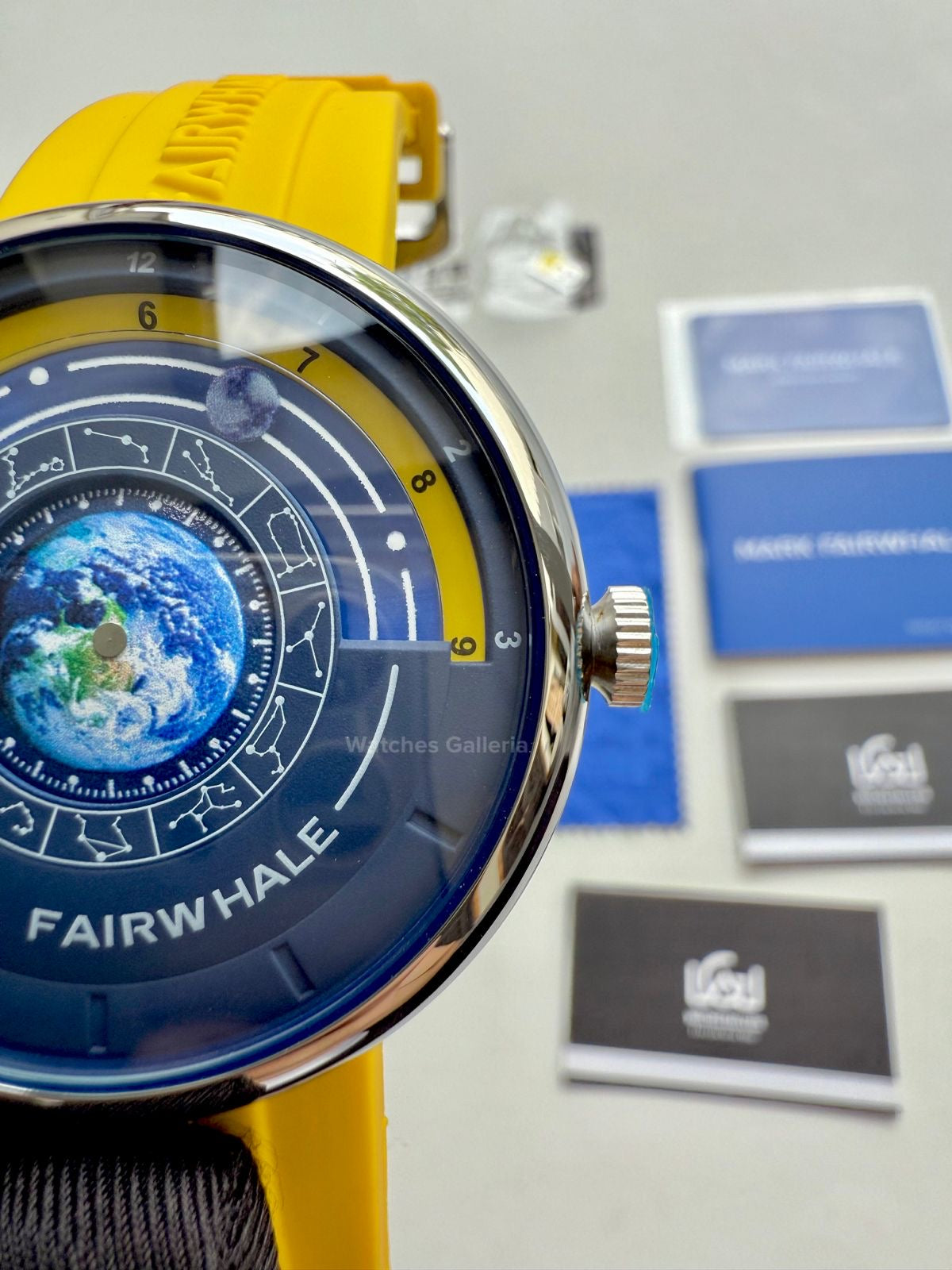 Mark Fairwhale Earth Planet Quartz (Yellow) MFW5700 Watches Galleria © Copyrights All Right Reserved
