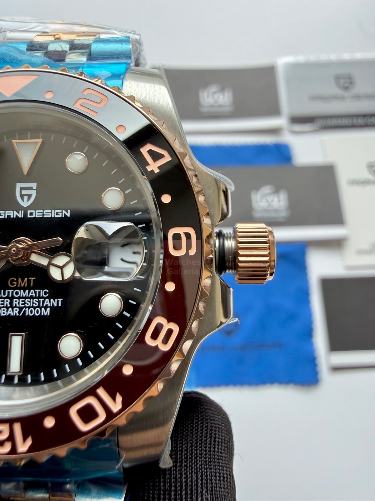 Pagani Design PD1662 GMT Master II Rootbeer Jubilee Limited Edition Automatic Watch | DG5833 GMT | Sapphire Crystal | 100M Waterproof | Pakistan