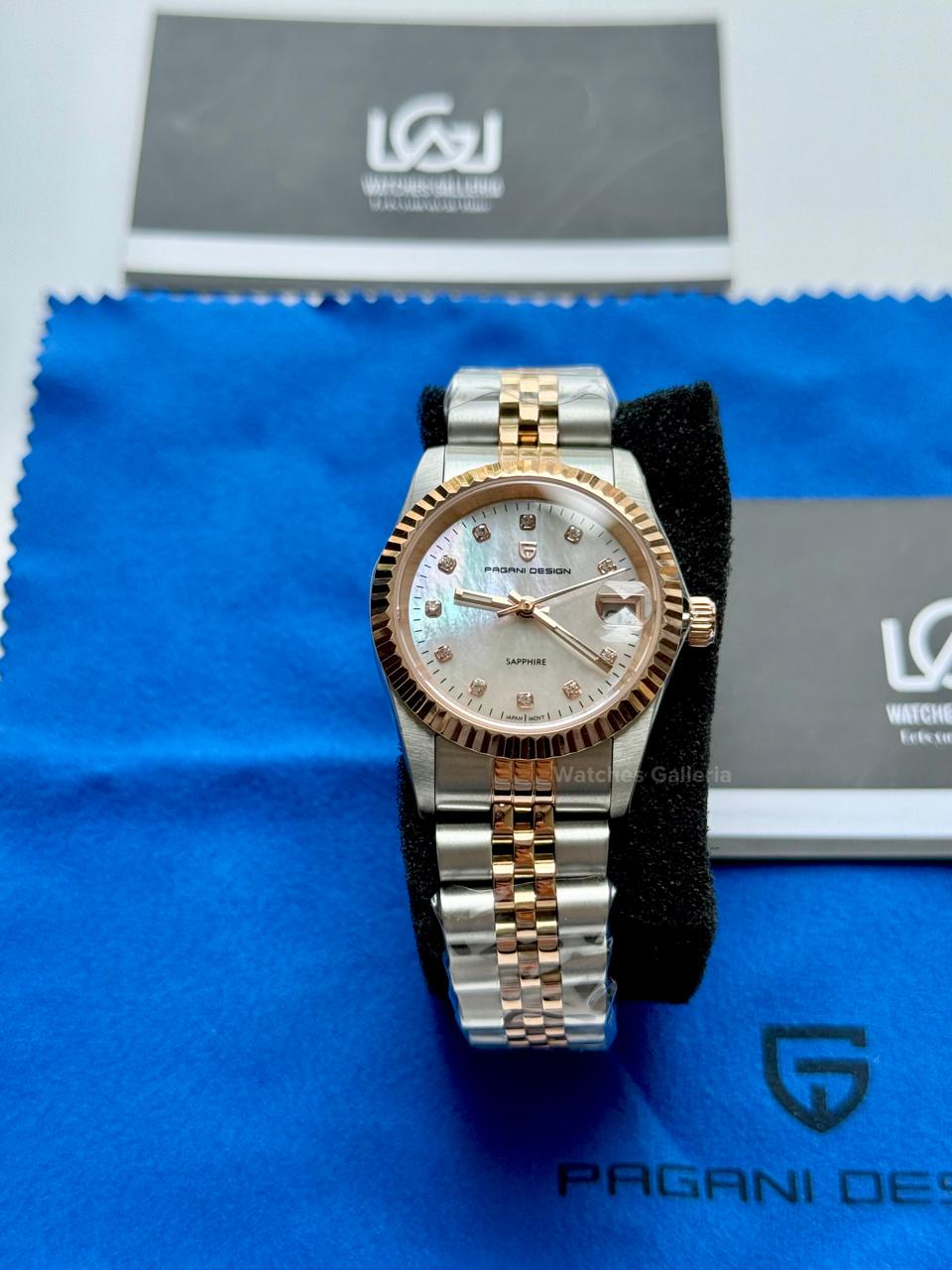 Pagani Design PD1794L Ladies Jubilee Date Two Tone Dial Watch in Pakistan – 31mm Elegant Stainless Steel Quartz Luxury Watch