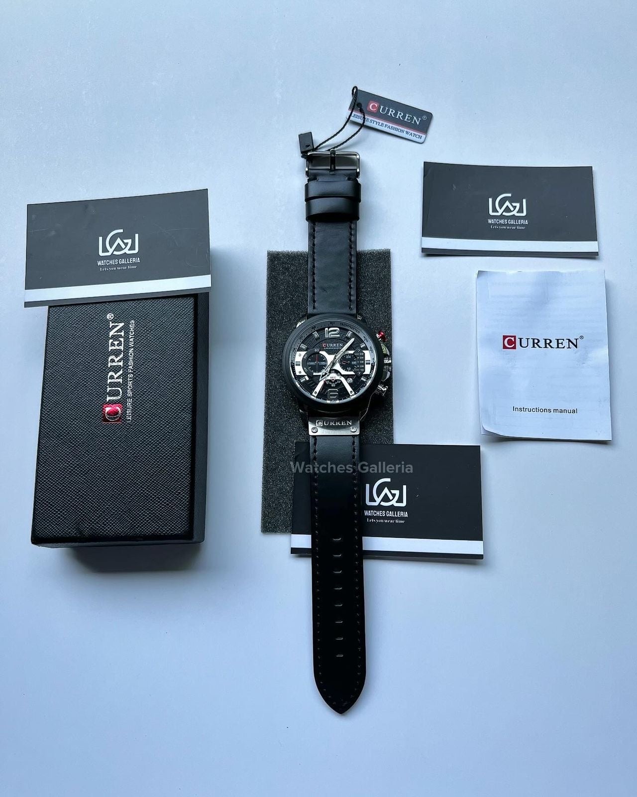 Curren Chronograph (Black) C8329 Watches Galleria