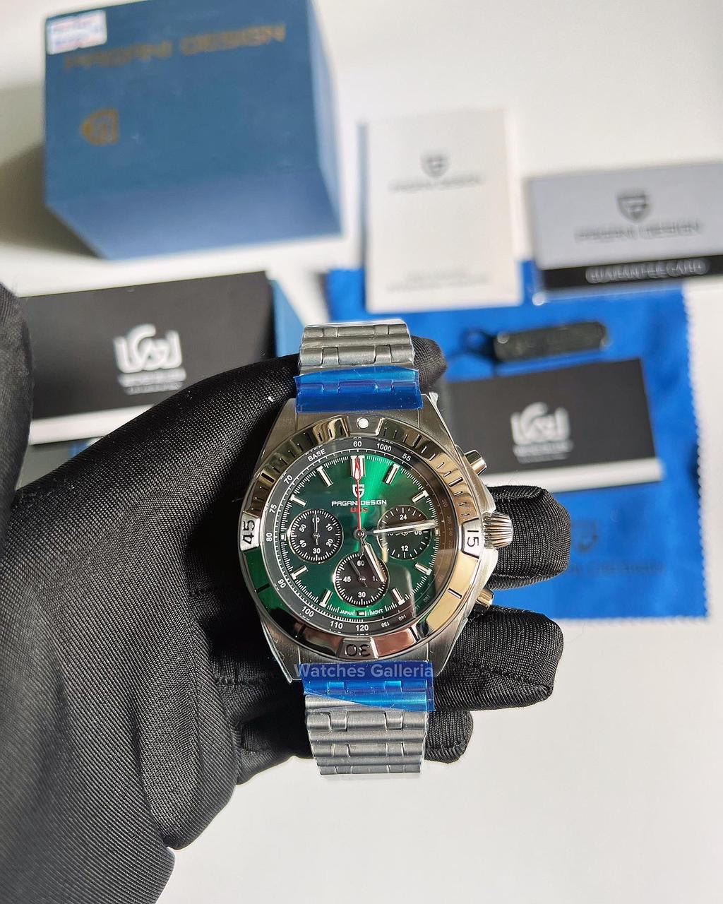 Pagani Design Chronomat W/ Rouleaux Bracelet (Green) (Discontinued) PD1705