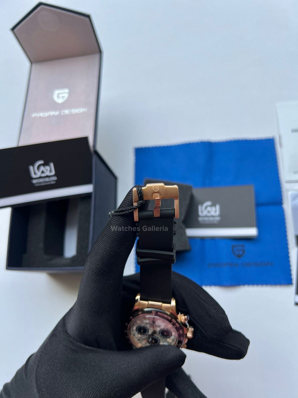 Pagani Design Daytona Quartz Watch (Rose Gold Meteorite) PD1664 Watches Galleria