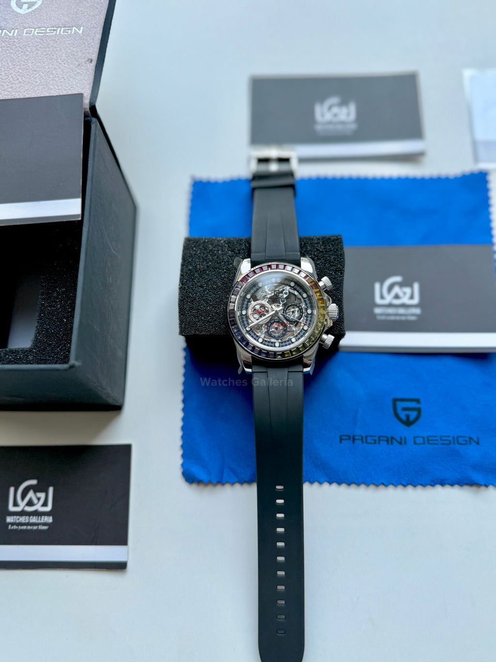 Pagani Design Rainbow Skeleton Automatic PD1653 (Silicon) Pagani Design in Pakistan