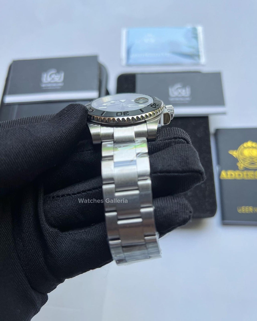 Addiesdive Yachtmaster Quartz (Black) MY-H3-C