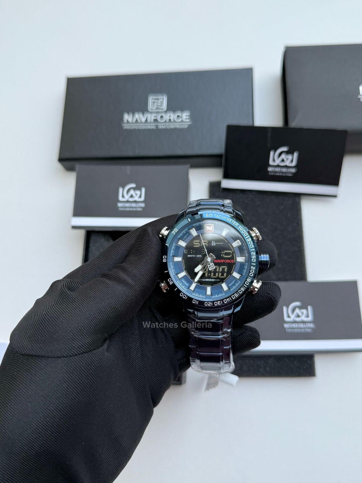 Naviforce Dual Analog and Digital Watch (Blue) NF9093M Watches Galleria
